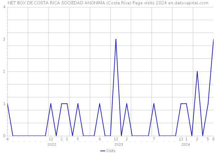 NET BOX DE COSTA RICA SOCIEDAD ANONIMA (Costa Rica) Page visits 2024 