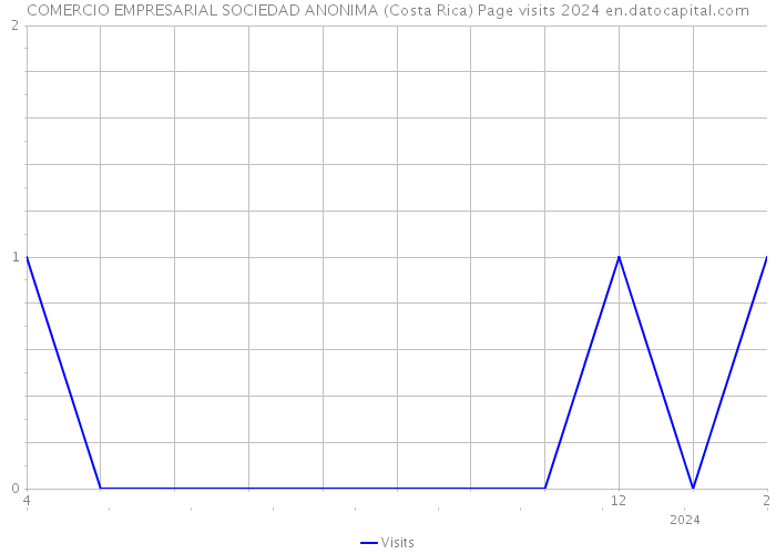 COMERCIO EMPRESARIAL SOCIEDAD ANONIMA (Costa Rica) Page visits 2024 