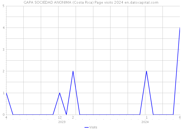 GAPA SOCIEDAD ANONIMA (Costa Rica) Page visits 2024 