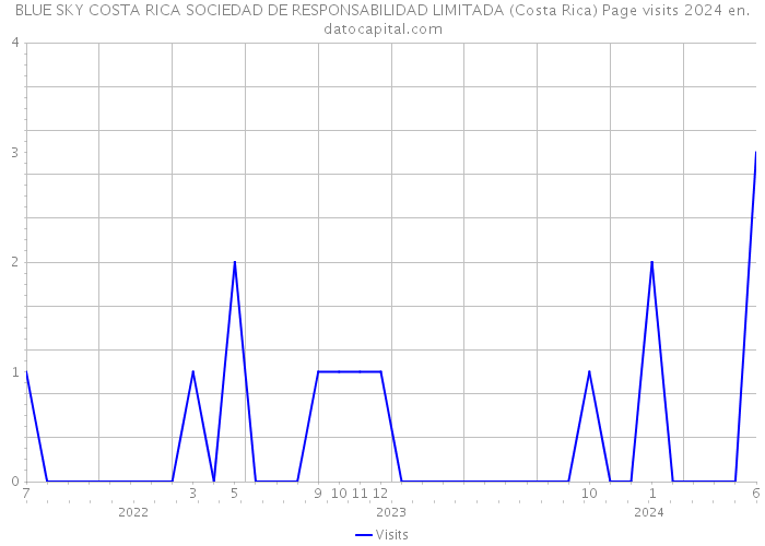 BLUE SKY COSTA RICA SOCIEDAD DE RESPONSABILIDAD LIMITADA (Costa Rica) Page visits 2024 