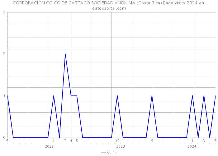 CORPORACION COICO DE CARTAGO SOCIEDAD ANONIMA (Costa Rica) Page visits 2024 