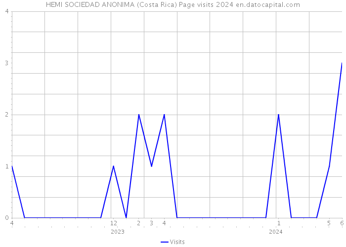 HEMI SOCIEDAD ANONIMA (Costa Rica) Page visits 2024 