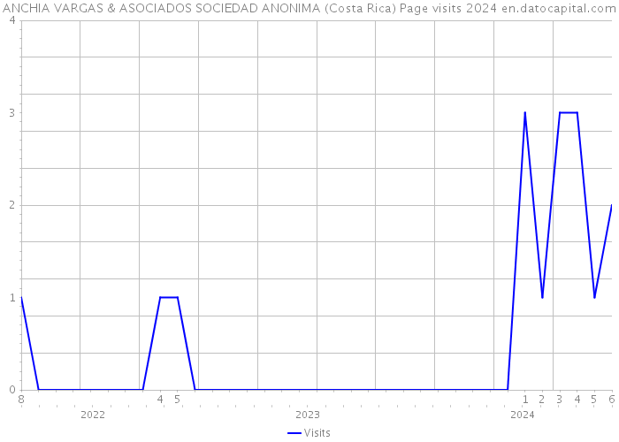 ANCHIA VARGAS & ASOCIADOS SOCIEDAD ANONIMA (Costa Rica) Page visits 2024 