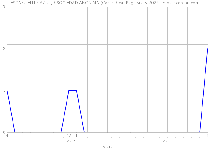 ESCAZU HILLS AZUL JR SOCIEDAD ANONIMA (Costa Rica) Page visits 2024 