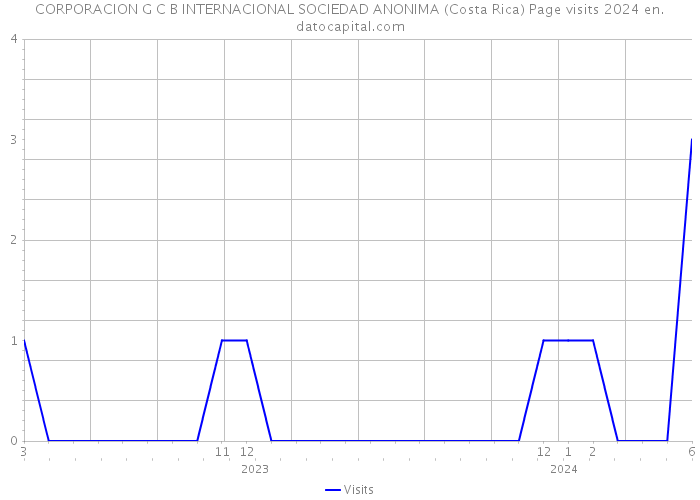 CORPORACION G C B INTERNACIONAL SOCIEDAD ANONIMA (Costa Rica) Page visits 2024 