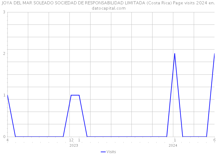 JOYA DEL MAR SOLEADO SOCIEDAD DE RESPONSABILIDAD LIMITADA (Costa Rica) Page visits 2024 