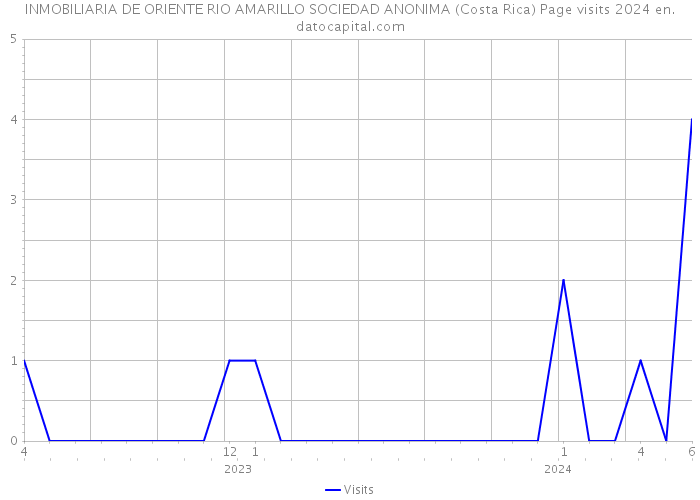 INMOBILIARIA DE ORIENTE RIO AMARILLO SOCIEDAD ANONIMA (Costa Rica) Page visits 2024 