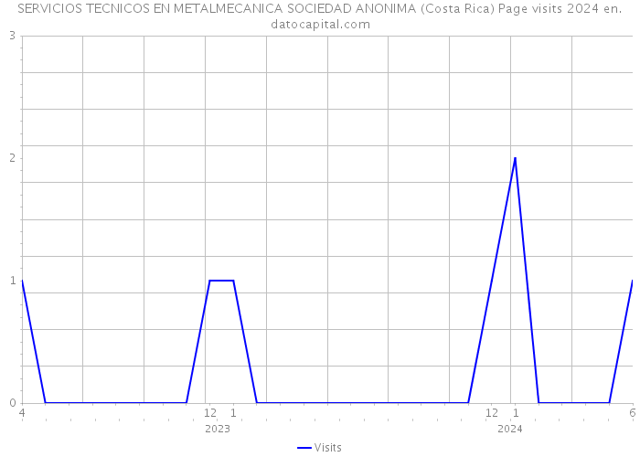 SERVICIOS TECNICOS EN METALMECANICA SOCIEDAD ANONIMA (Costa Rica) Page visits 2024 