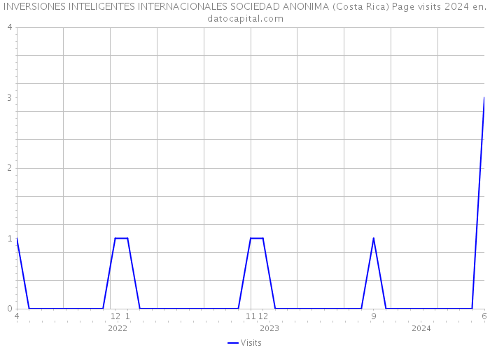 INVERSIONES INTELIGENTES INTERNACIONALES SOCIEDAD ANONIMA (Costa Rica) Page visits 2024 
