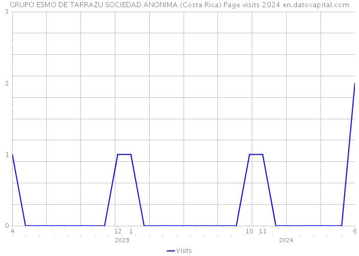 GRUPO ESMO DE TARRAZU SOCIEDAD ANONIMA (Costa Rica) Page visits 2024 