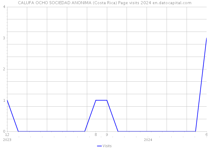 CALUFA OCHO SOCIEDAD ANONIMA (Costa Rica) Page visits 2024 