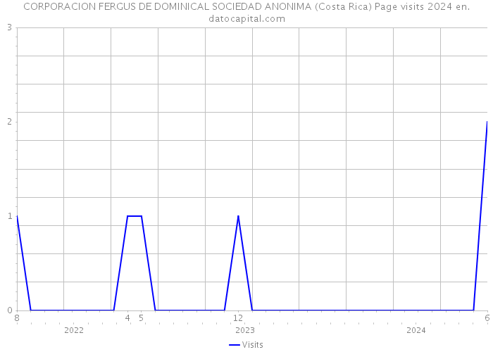 CORPORACION FERGUS DE DOMINICAL SOCIEDAD ANONIMA (Costa Rica) Page visits 2024 