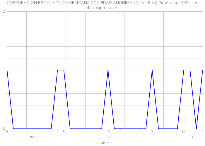 CORPORACION FENIX LATINOAMERICANA SOCIEDAD ANONIMA (Costa Rica) Page visits 2024 