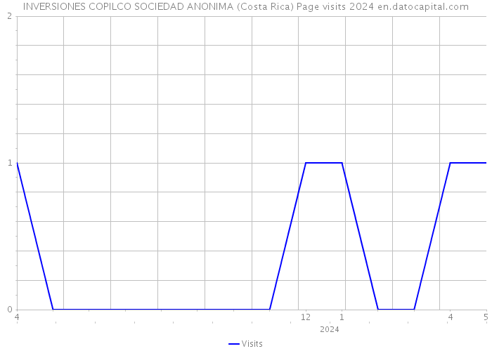 INVERSIONES COPILCO SOCIEDAD ANONIMA (Costa Rica) Page visits 2024 