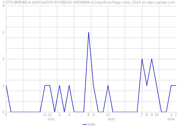 COTO BRENES & ASOCIADOS SOCIEDAD ANONIMA (Costa Rica) Page visits 2024 