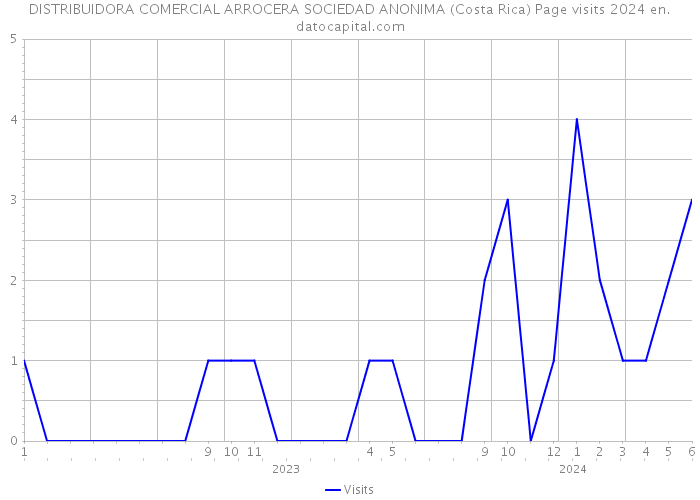 DISTRIBUIDORA COMERCIAL ARROCERA SOCIEDAD ANONIMA (Costa Rica) Page visits 2024 
