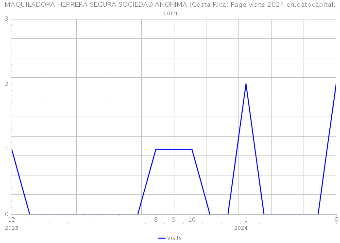 MAQUILADORA HERRERA SEGURA SOCIEDAD ANONIMA (Costa Rica) Page visits 2024 