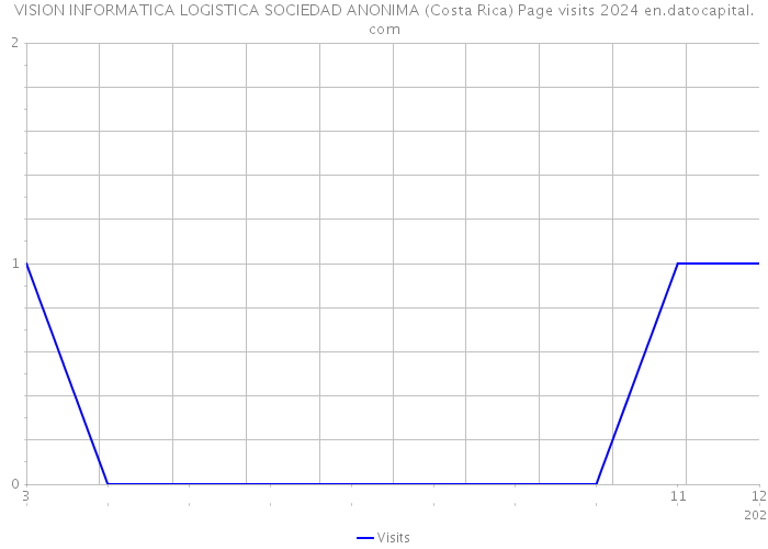 VISION INFORMATICA LOGISTICA SOCIEDAD ANONIMA (Costa Rica) Page visits 2024 