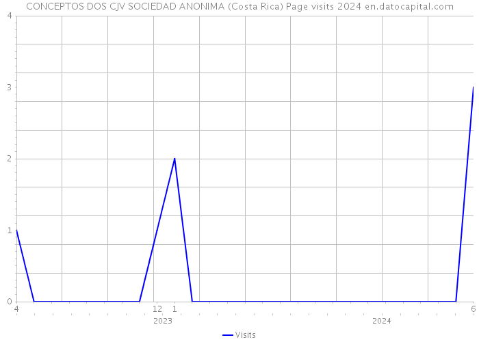 CONCEPTOS DOS CJV SOCIEDAD ANONIMA (Costa Rica) Page visits 2024 