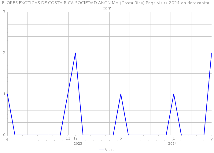 FLORES EXOTICAS DE COSTA RICA SOCIEDAD ANONIMA (Costa Rica) Page visits 2024 