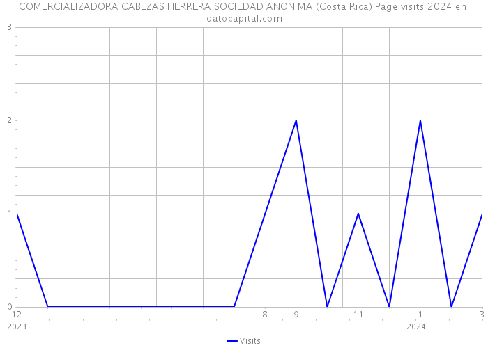 COMERCIALIZADORA CABEZAS HERRERA SOCIEDAD ANONIMA (Costa Rica) Page visits 2024 