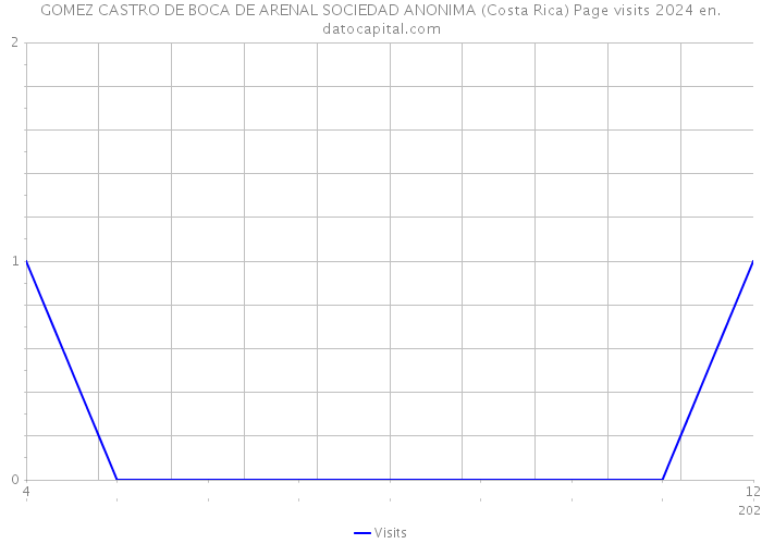 GOMEZ CASTRO DE BOCA DE ARENAL SOCIEDAD ANONIMA (Costa Rica) Page visits 2024 