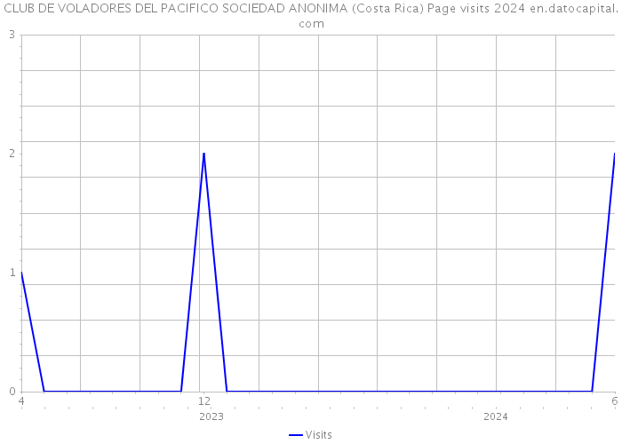 CLUB DE VOLADORES DEL PACIFICO SOCIEDAD ANONIMA (Costa Rica) Page visits 2024 
