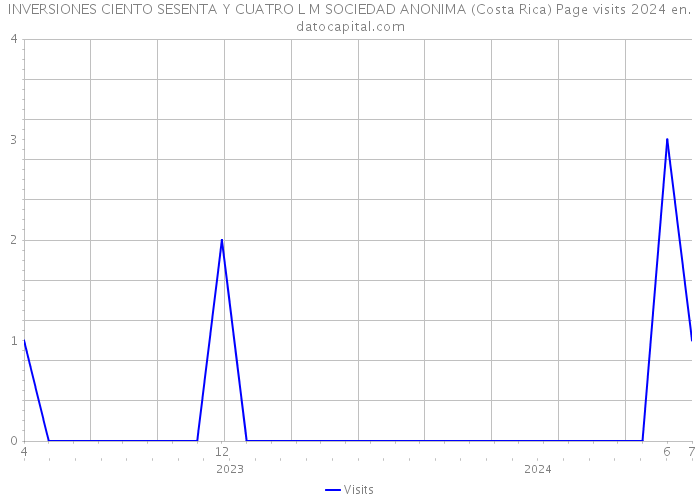 INVERSIONES CIENTO SESENTA Y CUATRO L M SOCIEDAD ANONIMA (Costa Rica) Page visits 2024 