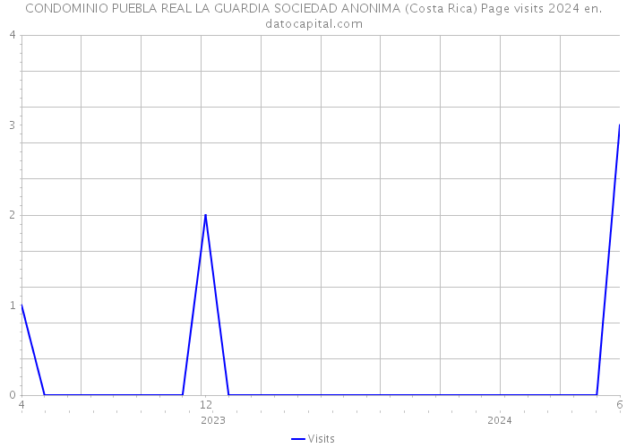 CONDOMINIO PUEBLA REAL LA GUARDIA SOCIEDAD ANONIMA (Costa Rica) Page visits 2024 