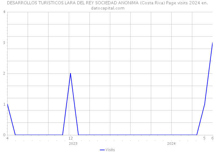 DESARROLLOS TURISTICOS LARA DEL REY SOCIEDAD ANONIMA (Costa Rica) Page visits 2024 