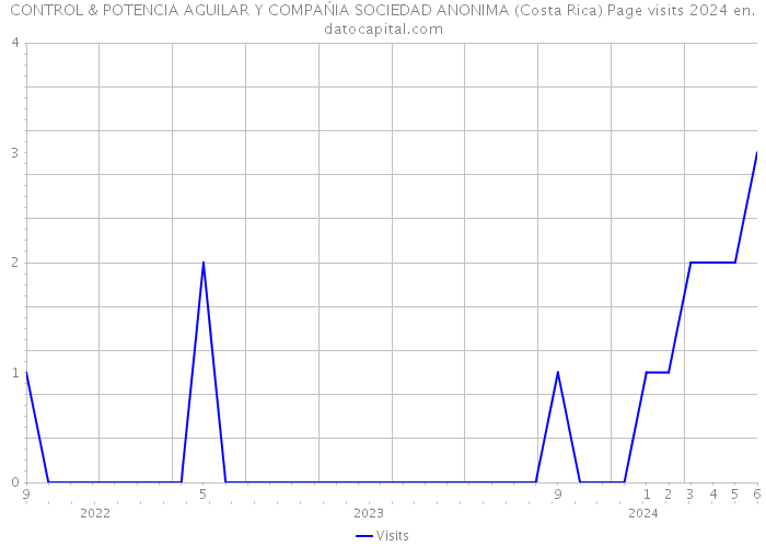 CONTROL & POTENCIA AGUILAR Y COMPAŃIA SOCIEDAD ANONIMA (Costa Rica) Page visits 2024 