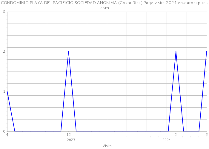 CONDOMINIO PLAYA DEL PACIFICIO SOCIEDAD ANONIMA (Costa Rica) Page visits 2024 