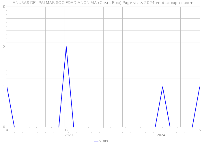 LLANURAS DEL PALMAR SOCIEDAD ANONIMA (Costa Rica) Page visits 2024 