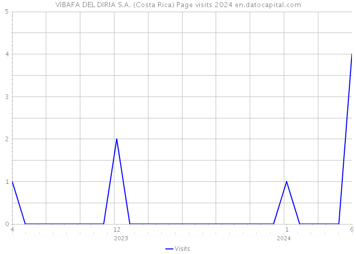 VIBAFA DEL DIRIA S.A. (Costa Rica) Page visits 2024 