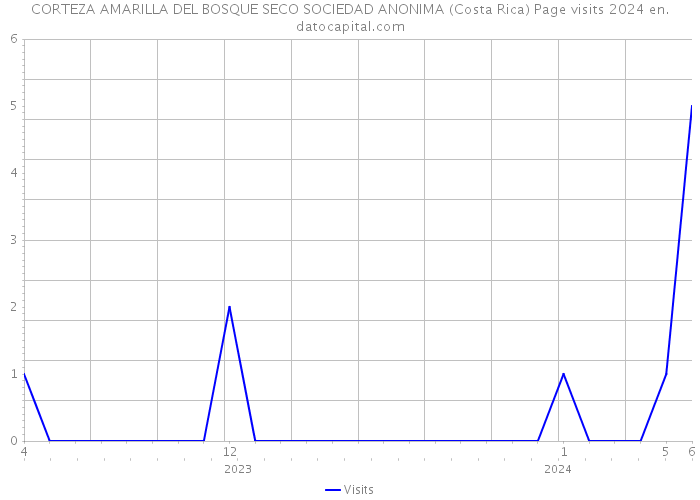 CORTEZA AMARILLA DEL BOSQUE SECO SOCIEDAD ANONIMA (Costa Rica) Page visits 2024 