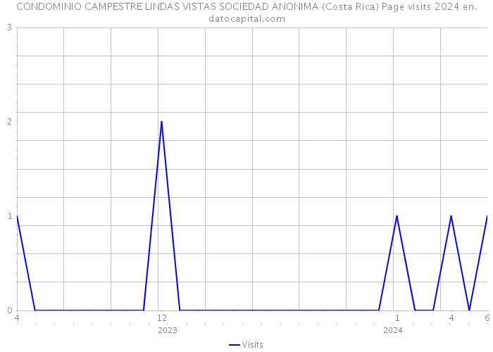 CONDOMINIO CAMPESTRE LINDAS VISTAS SOCIEDAD ANONIMA (Costa Rica) Page visits 2024 
