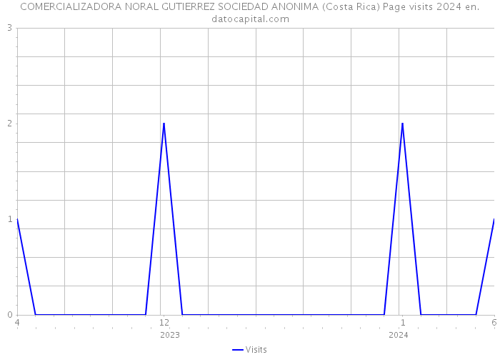 COMERCIALIZADORA NORAL GUTIERREZ SOCIEDAD ANONIMA (Costa Rica) Page visits 2024 