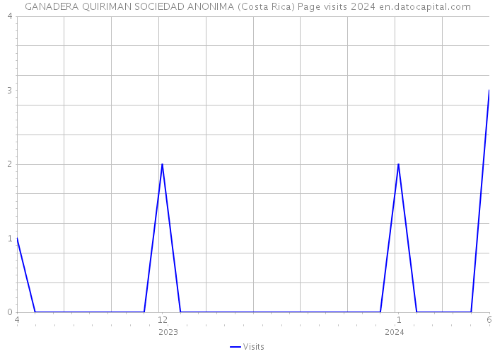 GANADERA QUIRIMAN SOCIEDAD ANONIMA (Costa Rica) Page visits 2024 