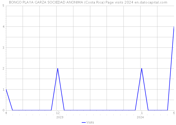 BONGO PLAYA GARZA SOCIEDAD ANONIMA (Costa Rica) Page visits 2024 