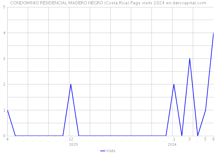 CONDOMINIO RESIDENCIAL MADERO NEGRO (Costa Rica) Page visits 2024 
