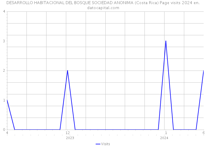 DESARROLLO HABITACIONAL DEL BOSQUE SOCIEDAD ANONIMA (Costa Rica) Page visits 2024 