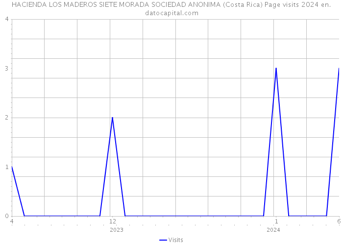 HACIENDA LOS MADEROS SIETE MORADA SOCIEDAD ANONIMA (Costa Rica) Page visits 2024 