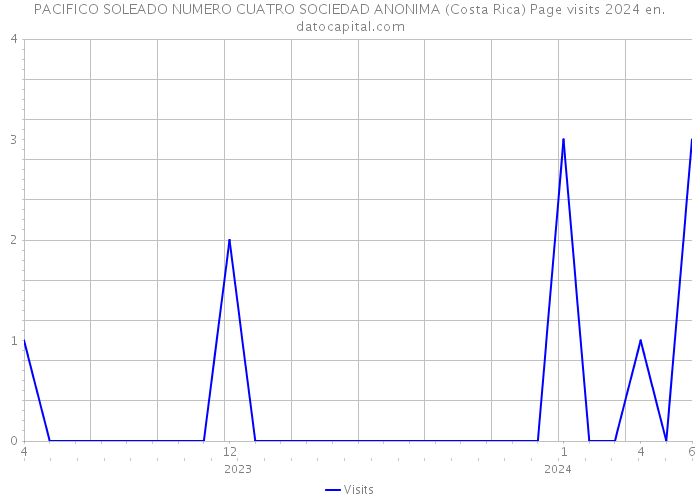 PACIFICO SOLEADO NUMERO CUATRO SOCIEDAD ANONIMA (Costa Rica) Page visits 2024 