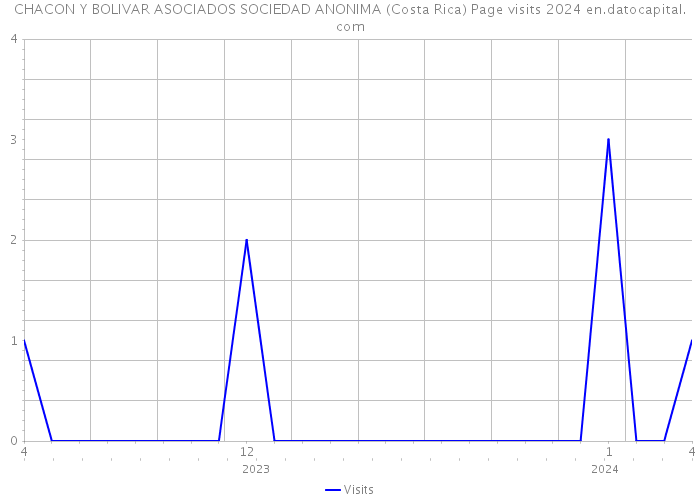 CHACON Y BOLIVAR ASOCIADOS SOCIEDAD ANONIMA (Costa Rica) Page visits 2024 
