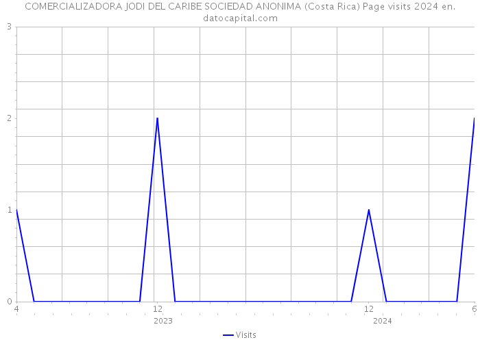 COMERCIALIZADORA JODI DEL CARIBE SOCIEDAD ANONIMA (Costa Rica) Page visits 2024 