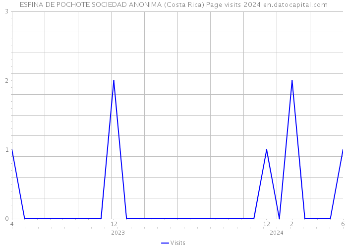 ESPINA DE POCHOTE SOCIEDAD ANONIMA (Costa Rica) Page visits 2024 