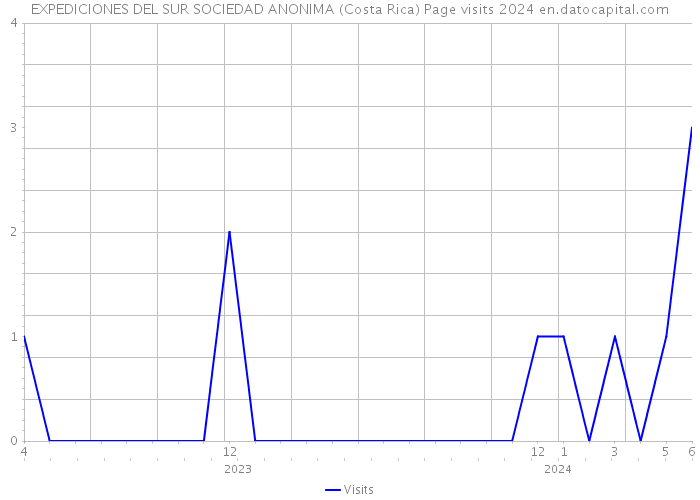 EXPEDICIONES DEL SUR SOCIEDAD ANONIMA (Costa Rica) Page visits 2024 