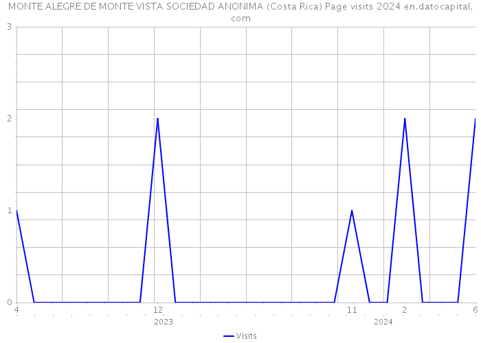 MONTE ALEGRE DE MONTE VISTA SOCIEDAD ANONIMA (Costa Rica) Page visits 2024 