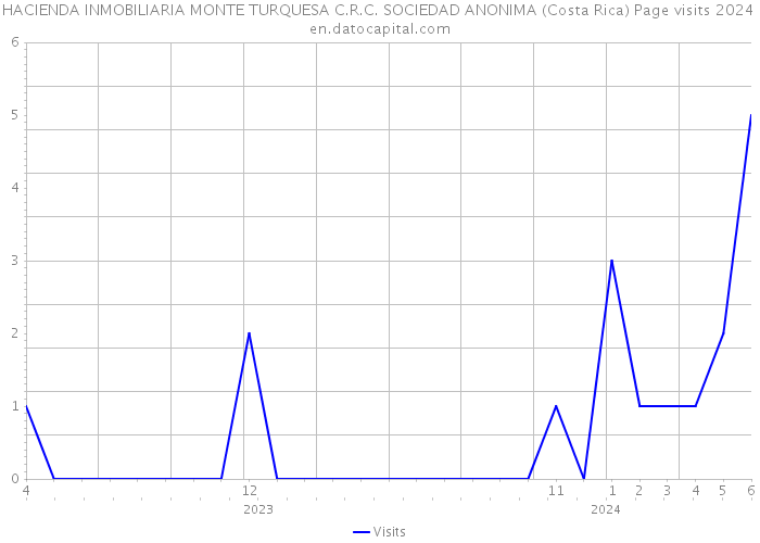 HACIENDA INMOBILIARIA MONTE TURQUESA C.R.C. SOCIEDAD ANONIMA (Costa Rica) Page visits 2024 