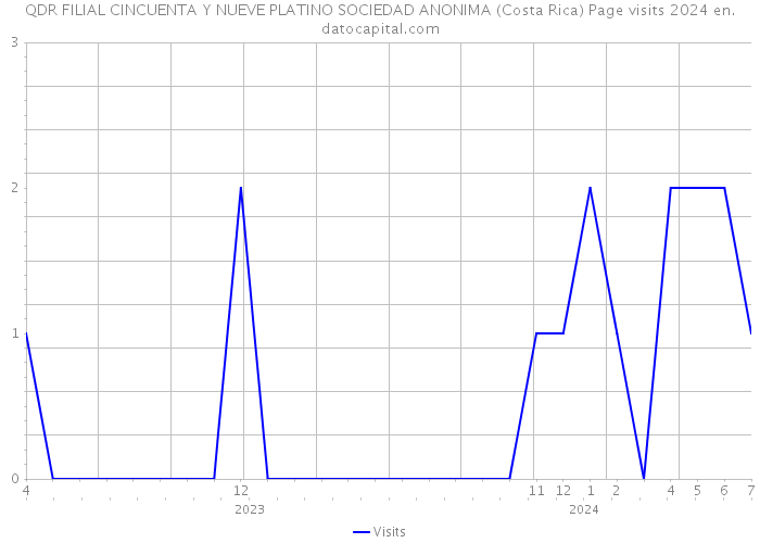 QDR FILIAL CINCUENTA Y NUEVE PLATINO SOCIEDAD ANONIMA (Costa Rica) Page visits 2024 